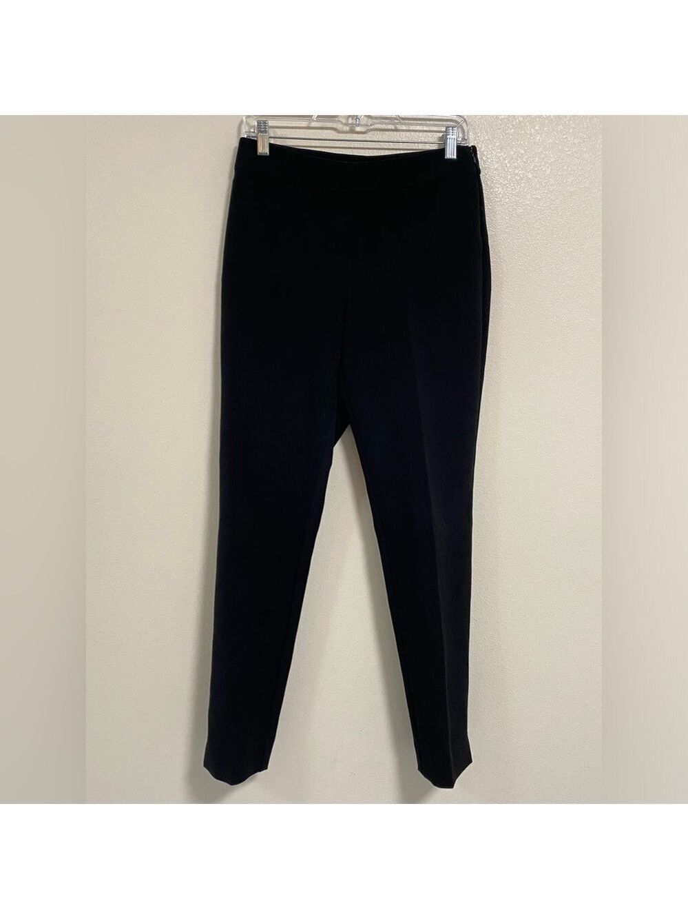 St. John Emma Side Zip Work Pants Trousers Black Size 4